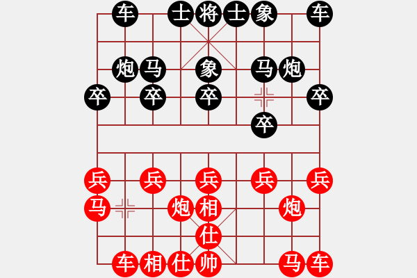 象棋棋譜圖片：韶關(guān)學(xué)院金科佑 負(fù) 韶關(guān)學(xué)院韓裕恒 - 步數(shù)：10 