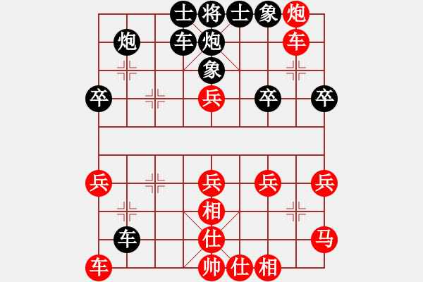 象棋棋譜圖片：‖棋家軍‖皎月[2739506104] -VS- 《心際無涯》[1571523994] - 步數(shù)：30 