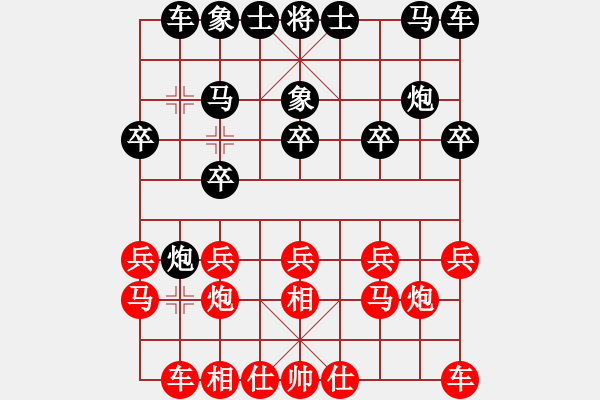 象棋棋譜圖片：下山王冖(月將)-勝-浙江二臺(tái)(人王) - 步數(shù)：10 