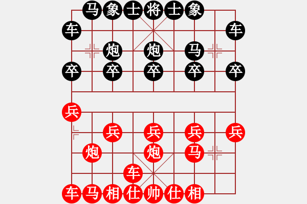 象棋棋譜圖片：橫才俊儒[292832991] -VS- 星星[2730581746] - 步數(shù)：10 