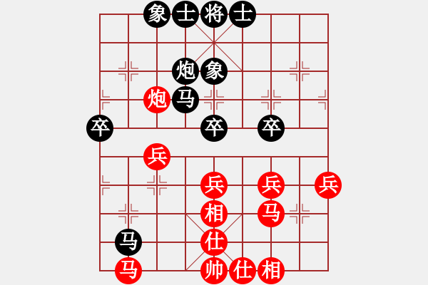 象棋棋譜圖片：綠豆粉(7段)-和-johnnyd(5段) - 步數(shù)：40 