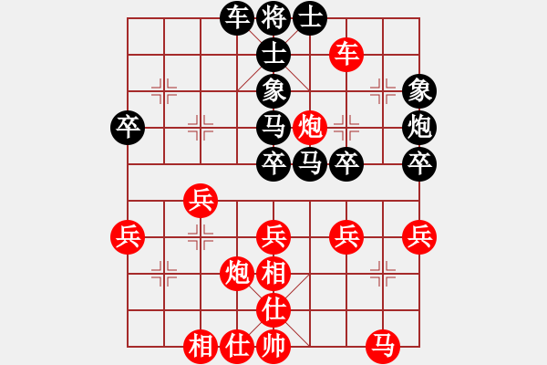 象棋棋譜圖片：科比8886[紅先負(fù)] -VS- 贏一盤實(shí)在難[黑] 過宮炮對(duì)進(jìn)左馬 - 步數(shù)：40 