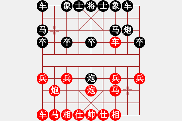 象棋棋譜圖片：象棋愛好者 VS 初級棋士 - 步數(shù)：10 