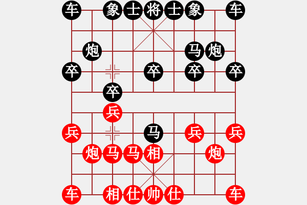 象棋棋譜圖片：濰坊衛(wèi)校[紅] -VS- meyexin[黑] - 步數(shù)：10 