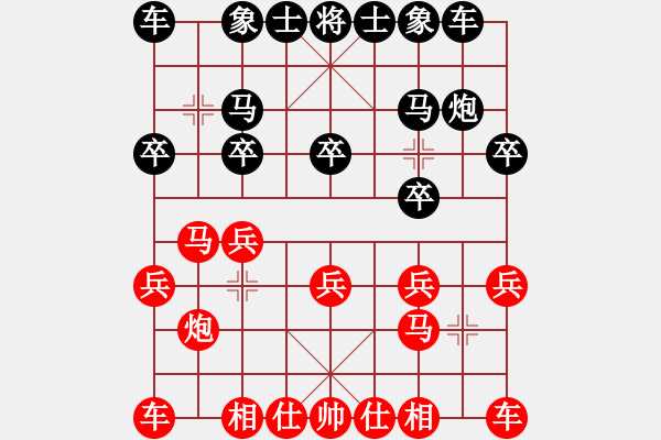 象棋棋譜圖片：指天發(fā)誓憑本事玩[564856] 和 芳棋(純?nèi)讼缕?[893812128] - 步數(shù)：10 