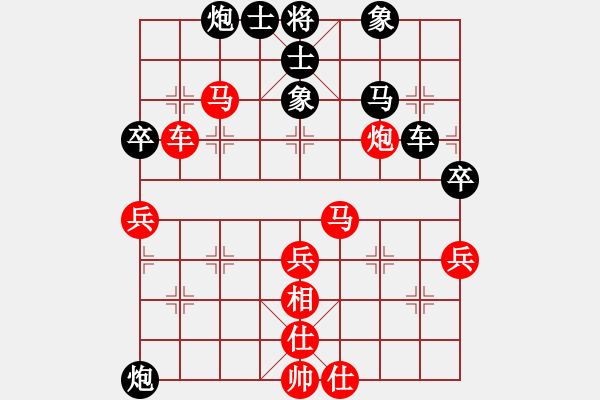 象棋棋譜圖片：氣定神閑(5段)-勝-修車?yán)项^(6段) 五七炮對屏風(fēng)馬進(jìn)７卒 紅左直車對黑右直車右炮巡河 - 步數(shù)：60 