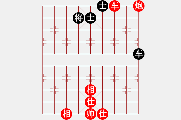 象棋棋譜圖片：【車士象全和車炮士象全】栓鏈圖形1車雙士（守方） - 步數(shù)：0 