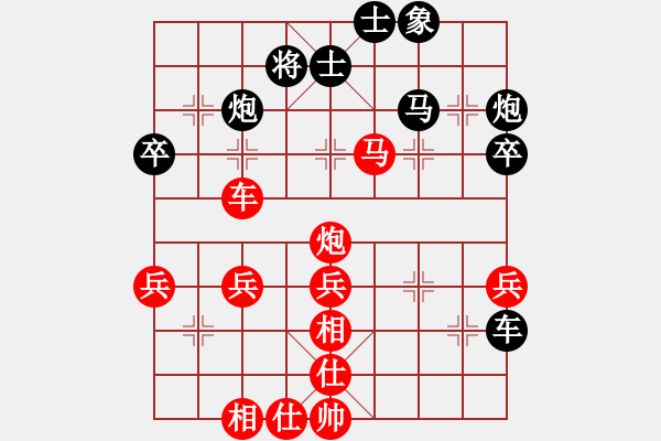 象棋棋譜圖片：宣城胖盼(先勝)陳雨婷中炮過河車對左三步虎Ｂ２４第1.PGN - 步數(shù)：50 