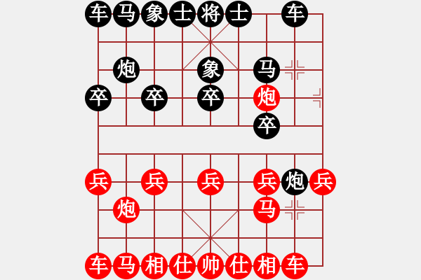 象棋棋譜圖片：為愛堅(jiān)守(6星)-負(fù)-云南紅劍(天罡) - 步數(shù)：10 