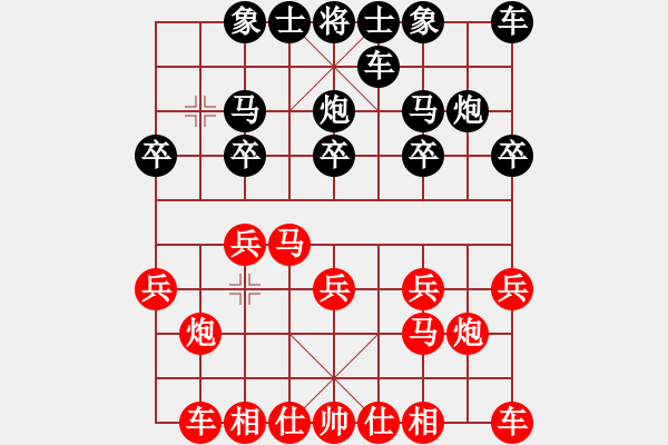 象棋棋譜圖片：土豆[2497620441] -VS- 橫才俊儒[292832991] - 步數(shù)：10 