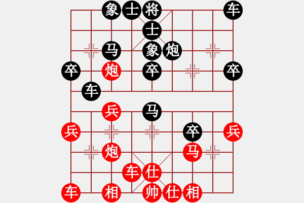 象棋棋譜圖片：bbboy002（業(yè)8-3） 先勝 張玉林（業(yè)7-1） - 步數(shù)：30 