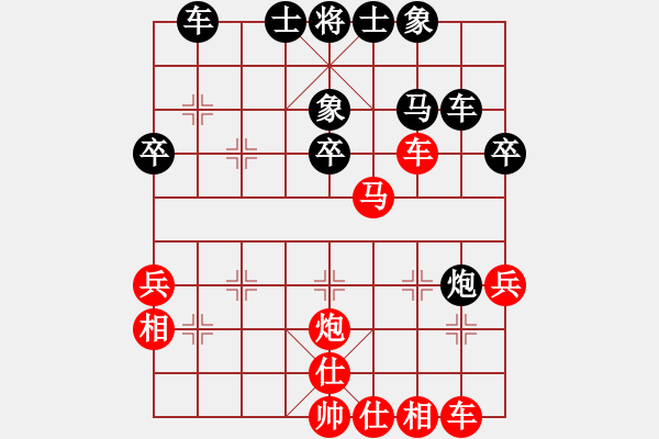 象棋棋譜圖片：昆侖 勝 專砍高手 C04 中炮七路馬對屏風馬 紅進中兵對黑雙炮過河 - 步數(shù)：50 