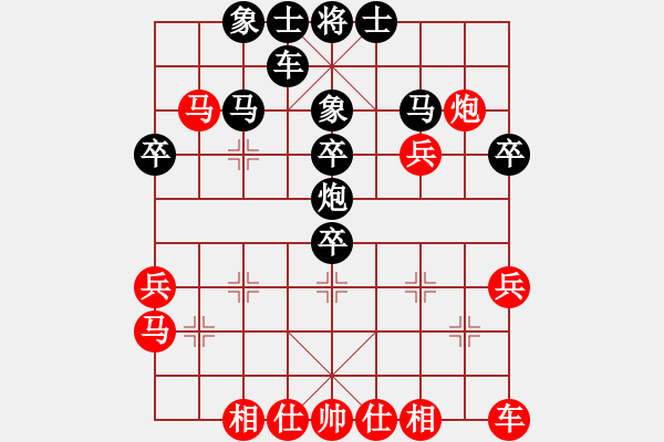 象棋棋譜圖片：夏雨(2級)-勝-醉棋渡河(初級) - 步數(shù)：40 