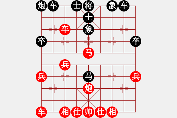 象棋棋譜圖片：火之鳥(6段)-和-煙臺(tái)小白(7段) - 步數(shù)：40 