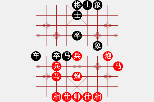 象棋棋譜圖片：棋協(xié)會(huì)員(1段)-勝-guestllool(1段) - 步數(shù)：40 