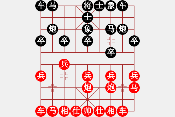 象棋棋譜圖片：侯文博 先勝 覃志興 - 步數(shù)：10 