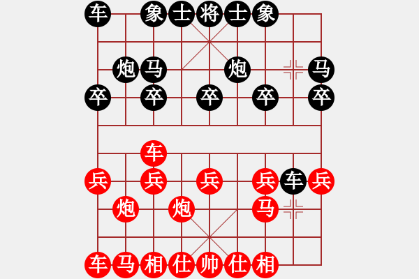 象棋棋譜圖片：象棋愛好者 VS 初級棋士 - 步數(shù)：10 