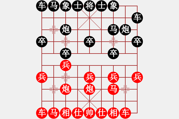 象棋棋谱图片：山鸡(7级)-胜-杭州杀手(7级) - 步数：10 