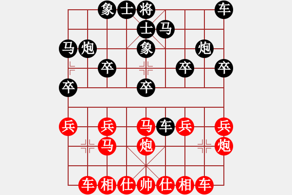 象棋棋谱图片：第13轮7台 河北侯文博先和四川杨辉 - 步数：20 