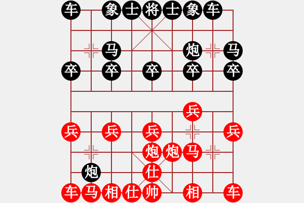 象棋棋譜圖片：是不是(2段)-負(fù)-神舟伍號(9段) - 步數(shù)：10 