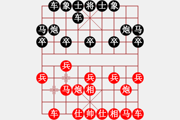 象棋棋譜圖片：象棋愛好者 VS 初級棋士 - 步數(shù)：10 