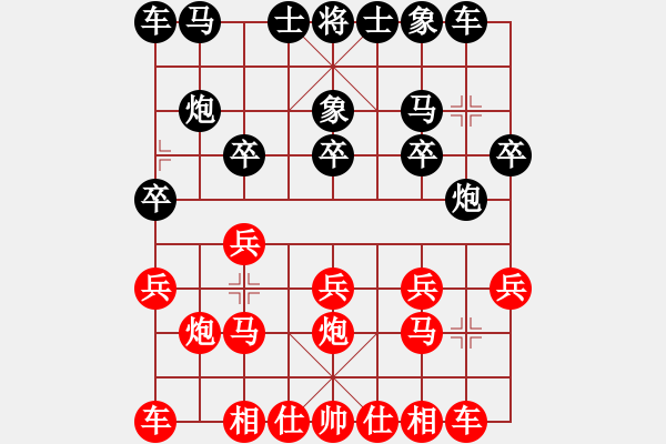 象棋棋譜圖片：中炮對屏風馬(業(yè)四升業(yè)五評測對局)我先勝 - 步數(shù)：10 