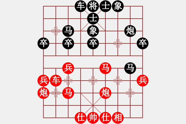 象棋棋譜圖片：2023.8.23.7周年賽先勝五九炮對(duì)平炮兌車黑過(guò)河炮 - 步數(shù)：50 