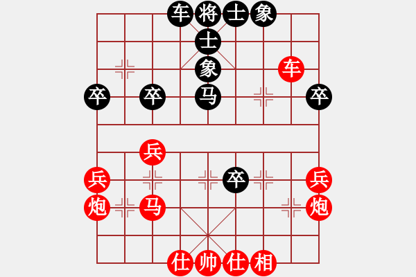 象棋棋譜圖片：2023.8.23.7周年賽先勝五九炮對(duì)平炮兌車黑過(guò)河炮 - 步數(shù)：60 