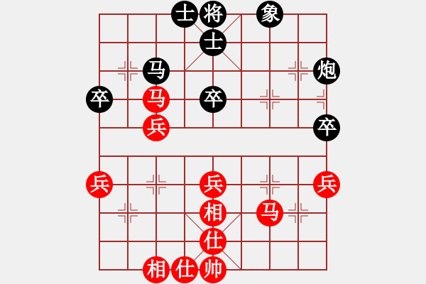 象棋棋譜圖片：廣東省二沙體育訓(xùn)練中心 張學(xué)潮 和 中國(guó)煤礦體育協(xié)會(huì) 程龍 - 步數(shù)：40 