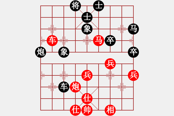 象棋棋譜圖片：中炮巡河車對屏風(fēng)馬進(jìn)3卒 神仙魚(6段)-勝-華峰論棋(月將) - 步數(shù)：60 