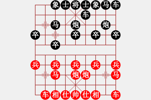 象棋棋譜圖片：xingtail(5r)-勝-酷愛(ài)(5級(jí)) - 步數(shù)：10 