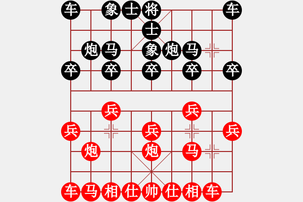 象棋棋谱图片：下棋下棋(8段)-胜-猴毛猪江(4段) - 步数：10 