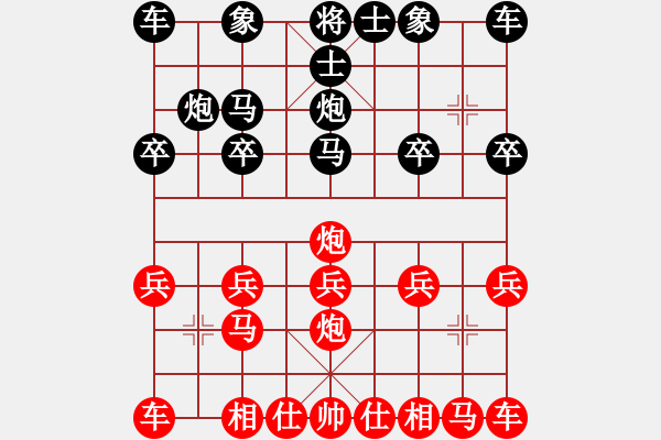 象棋棋譜圖片：藍天之星(4段)-負-新舒城魔刀(3段) - 步數(shù)：10 