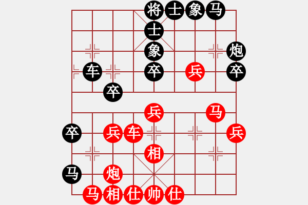 象棋棋譜圖片：五七炮進(jìn)三兵對(duì)屏風(fēng)馬（我先勝巫師競(jìng)技場(chǎng)黃蓋） - 步數(shù)：40 