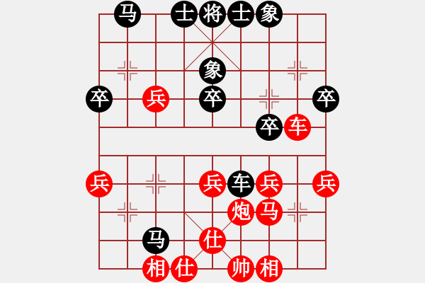 象棋棋譜圖片：霍羨勇     先負(fù) 馮曉光     - 步數(shù)：40 