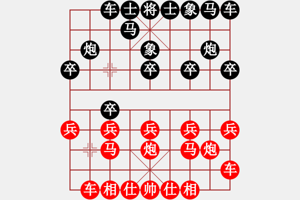 象棋棋譜圖片：11-06-20 lidaji[1040]-Win-shanzai[956] - 步數(shù)：10 