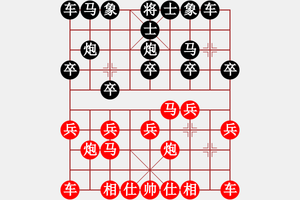 象棋棋谱图片：真爱永恒 [红] -VS- 平温[黑]（1） - 步数：10 