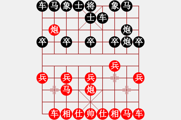 象棋棋譜圖片：醉棋渡河(初級)-負(fù)-棋天小圣(8級) - 步數(shù)：10 