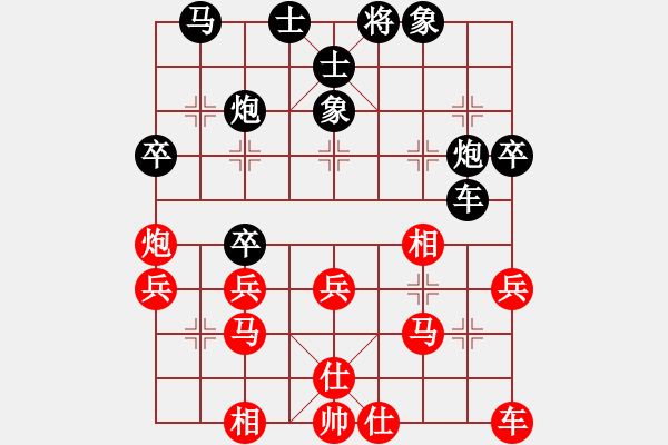 象棋棋譜圖片：醉棋渡河(初級)-負(fù)-棋天小圣(8級) - 步數(shù)：40 