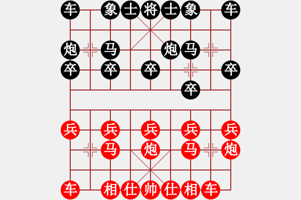 象棋棋譜圖片：4086661(草民) 負(fù) 3083232(縣令) - 步數(shù)：10 