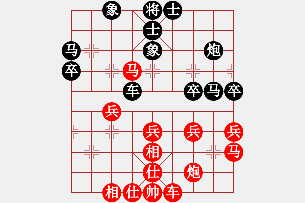 象棋棋譜圖片：老鼠愛(ài)大雨(9段)-和-弈事隨風(fēng)(日帥) - 步數(shù)：40 