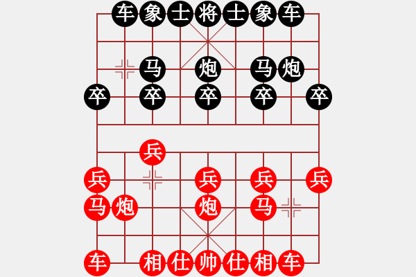 象棋棋譜圖片：俺俺下其(9級)-和-騎著豬對弈(1段) - 步數(shù)：10 