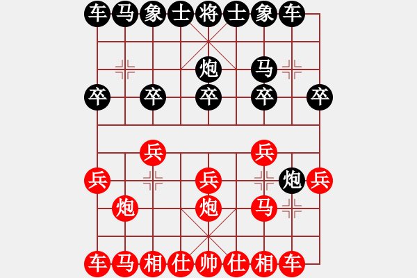 象棋棋譜圖片：花開(kāi)花落[435079849] -VS- 船長(zhǎng)[575630081] - 步數(shù)：10 