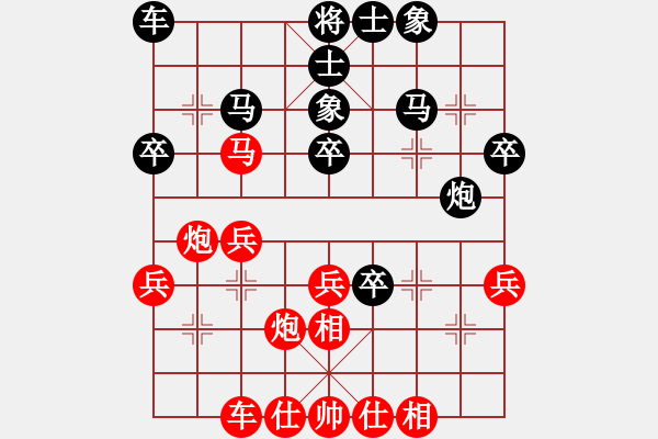 象棋棋譜圖片：lagunatek(5r)-負(fù)-镕镕(4r) - 步數(shù)：30 