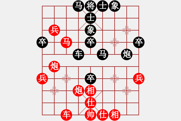 象棋棋譜圖片：lagunatek(5r)-負(fù)-镕镕(4r) - 步數(shù)：40 