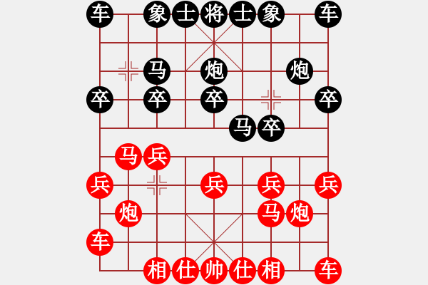 象棋棋譜圖片：機(jī)器人(特級大師)-負(fù)-弈海無敵(特級大師) - 步數(shù)：10 