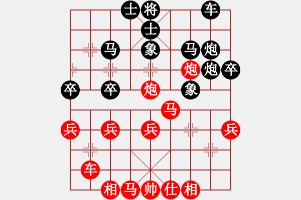 象棋棋譜圖片：ahgwyb(天罡)-和-東方浪哥(北斗) 10-01-15 - 步數(shù)：30 