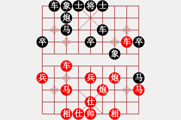 象棋棋譜圖片：風(fēng)刀(4星)-勝-二分錢(qián)(2星) - 步數(shù)：30 