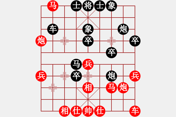 象棋棋譜圖片：弈星(5星)-負(fù)-好大一棵樹(6星) - 步數(shù)：40 