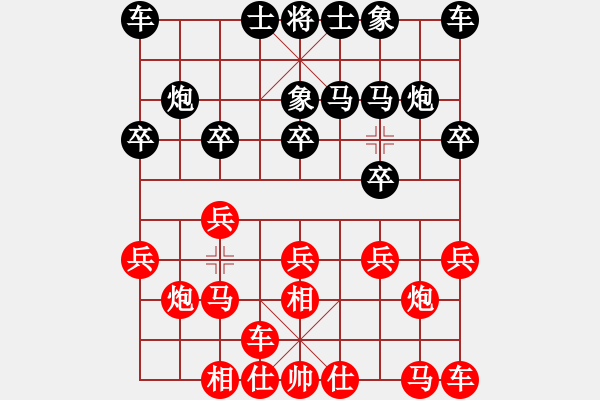 象棋棋谱图片：苏坚强 先和 刘科庆 - 步数：10 